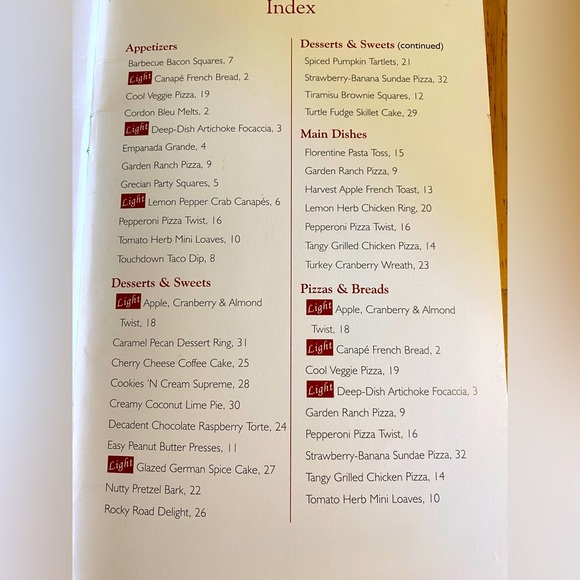 The Pampered Chef Season’s Best Recipe Collection Fall/Winter 2002 Cookbook - Picture 4 of 4